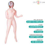 INTENSE DOLLS - NICOLE BAMBOLA GONFIABILE CON TRE ORIFIZI - immagine 2