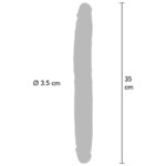 GET REAL - DILDO IN SILICONE A DOPPIA ESTREMIT? CARAMELLO 35 CM - immagine 3