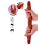 GET REAL - DILDO IN SILICONE A DOPPIA ESTREMIT? CARAMELLO 40 CM - immagine 2