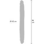 GET REAL - DILDO IN SILICONE A DOPPIA ESTREMIT? CARAMELLO 46 CM - immagine 3