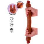 GET REAL - DILDO IN SILICONE A DOPPIA ESTREMIT? CARAMELLO 46 CM - immagine 2