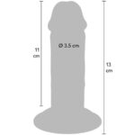 GET REAL - DONG DELUXE IN TPE A DOPPIA DENSIT? 13 CM - immagine 4