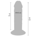 GET REAL - DONG DELUXE IN TPE A DOPPIA DENSIT? 18 CM - immagine 4