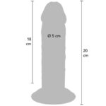 GET REAL - DONG DELUXE IN TPE A DOPPIA DENSIT? 20 CM - immagine 4