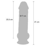 GET REAL - PENE REALISTICO DELUXE CON TESTICOLI EXTRA SPESSI 31 CM - immagine 4