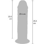 GET REAL - DONG DELUXE IN TPE A DOPPIA DENSIT? 25,5 CM - immagine 4
