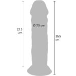 GET REAL - DONG DELUXE IN TPE A DOPPIA DENSIT? 35,5 CM - immagine 4