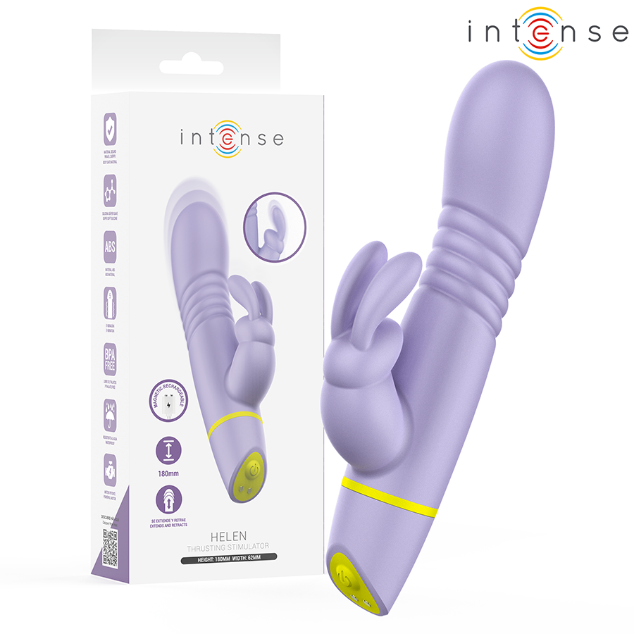 img_218665_eea5a4a18a8755e0e6acf41d104e118a_1.png INTENSE - STIMOLATORE E VIBRATORE A SPINTA HELEN RABBIT - immagine 1