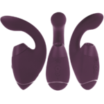 WOMANIZER - DUO NEXT STIMOLATORE DOPPIO CLITORIDEO E PUNTO G VIOLA SCURO - immagine 2