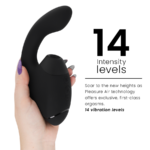WOMANIZER - DUO NEXT STIMOLATORE DOPPIO CLITORIDEO E PUNTO G NERO - immagine 5