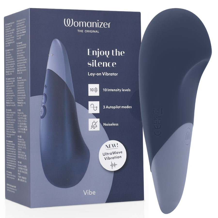 img_219201_0f077ea7679908a4e62018e054614cd1_1.png WOMANIZER - VIBE LAY-ON VIBRATORE SILENZIOSO BLU SCURO - immagine 1