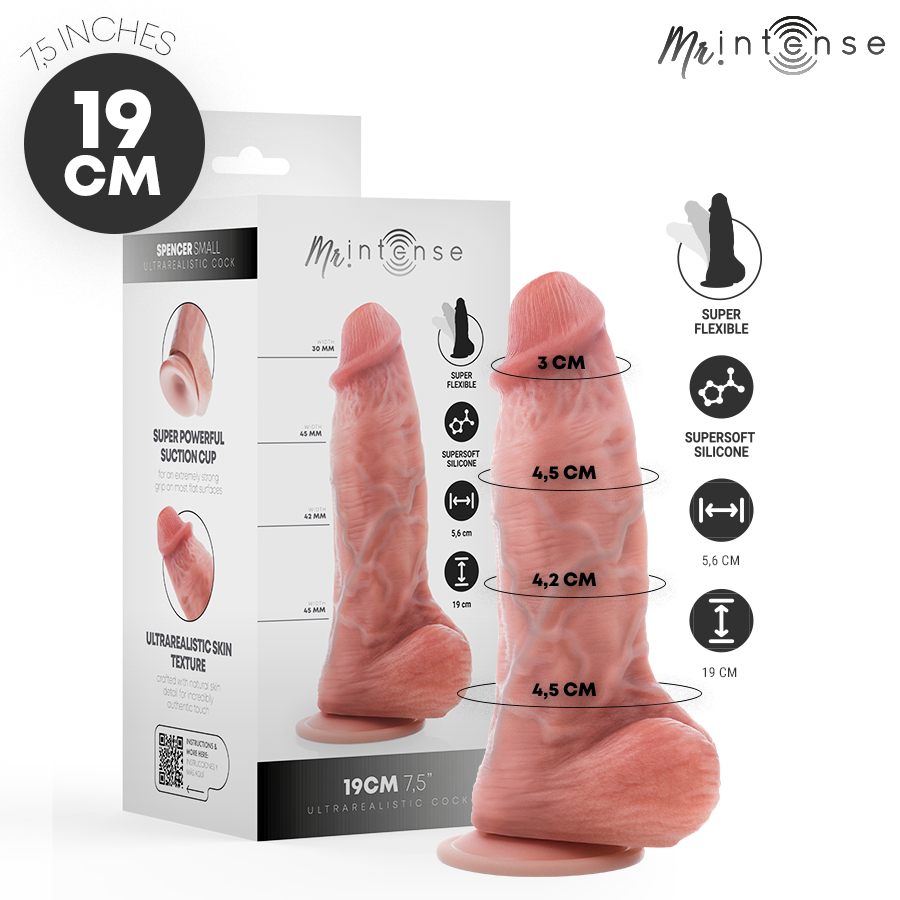 img_219228_612bdf7ab49a4254d03bf5b3abbbecad_1.png MR INTENSE - PICCOLO SPENCER DILDO IN SILICONE 19 CM -?- 4,5 CM - immagine 1