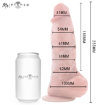 MR INTENSE - DILDO IN SILICONE SPENCER CON PENE GRANDE 25,5 CM -?- 6,2 CM - immagine 4