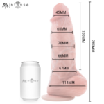 MR INTENSE - DILDO IN SILICONE EXTRABIG SPENCER 28 CM -?- 7,3 CM - immagine 6