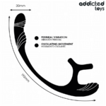 ADDICTED TOYS - PLUG ANALE CON VIBRAZIONE E OSCILLAZIONE A 360? E STIMOLATORE DEI TESTICOLI - immagine 6