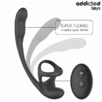 ADDICTED TOYS - PLUG ANALE CON VIBRAZIONE E OSCILLAZIONE A 360? E STIMOLATORE DEI TESTICOLI - immagine 7