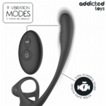 ADDICTED TOYS - PLUG ANALE CON VIBRAZIONE E OSCILLAZIONE A 360? E STIMOLATORE DEI TESTICOLI - immagine 9