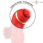 INTENSE - STIMOLATORE PATTY CON 4 TESTINE, ASPIRAZIONE, COLPIMENTO, SOLLETICO E LECCA - immagine 6