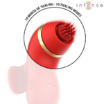 INTENSE - STIMOLATORE PATTY CON 4 TESTINE, ASPIRAZIONE, COLPIMENTO, SOLLETICO E LECCA - immagine 8