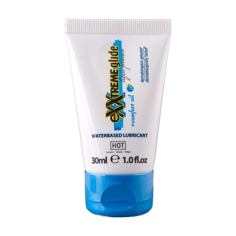 img_220689_42dd1cb77b0d8a6c18150ee586c27f3d_1.jpg HOT - EXXTREME GLIDE LUBRIFICANTE A BASE D'ACQUA + OLIO COMFORT A+ 30 ML - immagine 1