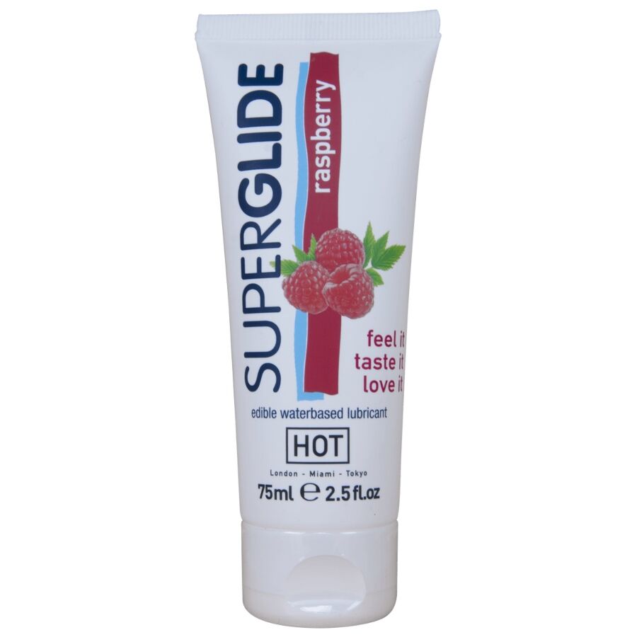img_220760_0009eadfcb8bb54e7ef8f814c5e8b08d_1.jpg HOT - SUPERGLIDE LUBRIFICANTE COMMESTIBILI A BASE D'ACQUA LAMPONE 75 ML - immagine 1