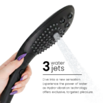 WOMANIZER - SOFFIONE DOCCIA STIMOLANTE CLITORIDEO WAVE NERO - immagine 5