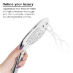 WOMANIZER - SOFFIONE DOCCIA STIMOLANTE CLITORIDEO WAVE CROMATO - immagine 3