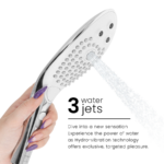 WOMANIZER - SOFFIONE DOCCIA STIMOLANTE CLITORIDEO WAVE CROMATO - immagine 5