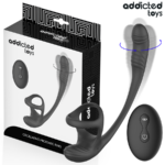 ADDICTED TOYS - PLUG ANALE CON VIBRAZIONE E OSCILLAZIONE A 360? E STIMOLATORE DEI TESTICOLI