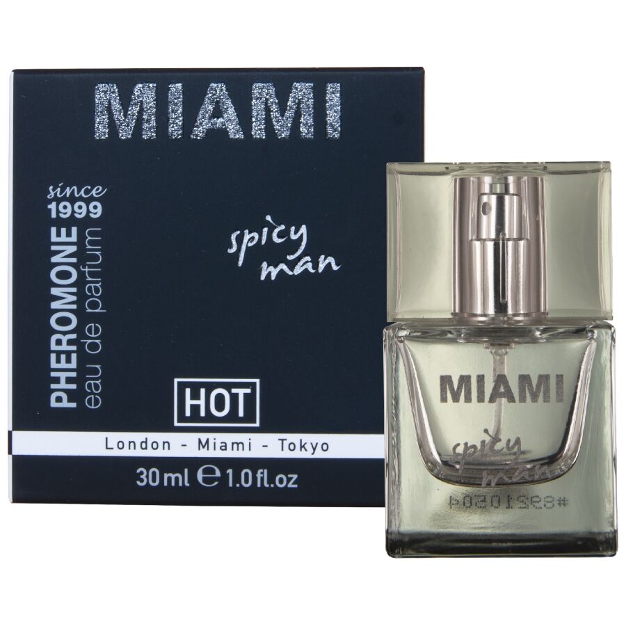img_222616_cea32a4a6b24b051bb864f7e07e5e8ed_1.jpg HOT - PROFUMO AI FEROMONI MIAMI SPICY MAN 30 ML - immagine 1