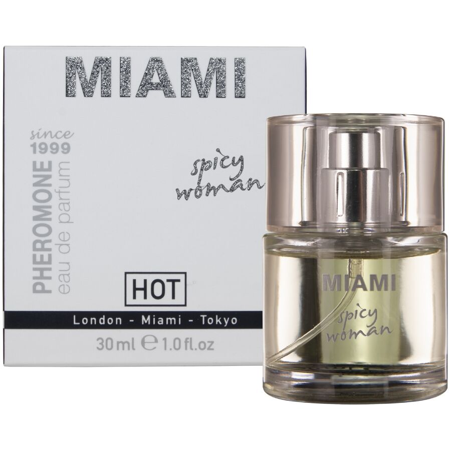 img_222620_891d57d620c56c39f76bc45b9795734a_1.jpg HOT - PROFUMO AI FEROMONI MIAMI SPICY WOMAN 30 ML - immagine 1