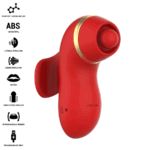 INTENSE - STIMOLATORE PATTY CON 4 TESTINE, ASPIRAZIONE, COLPIMENTO, SOLLETICO E LECCA - immagine 2