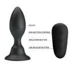 MR PLAY - PLUG ANALE CON TELECOMANDO VIBRAZIONE NERO - immagine 4