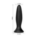 MR PLAY - PLUG ANALE VIBRATORE NERO RICARICABILE - immagine 4