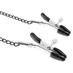 FETISH SUBMISSIVE - ANELLO GAG CON MORSETTI PER CAPEZZOLI - immagine 5